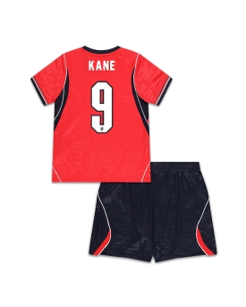 Billige Fotballdrakt England Harry Kane #9 Replika Bortedraktsett Barn VM 2026 Kortermet (med bukser)